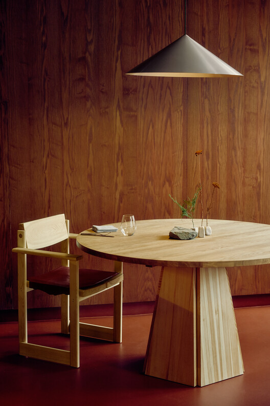 Restaurant Huset Svalbard / Snøhetta - Interior Photography, Bathroom, Wood, Table