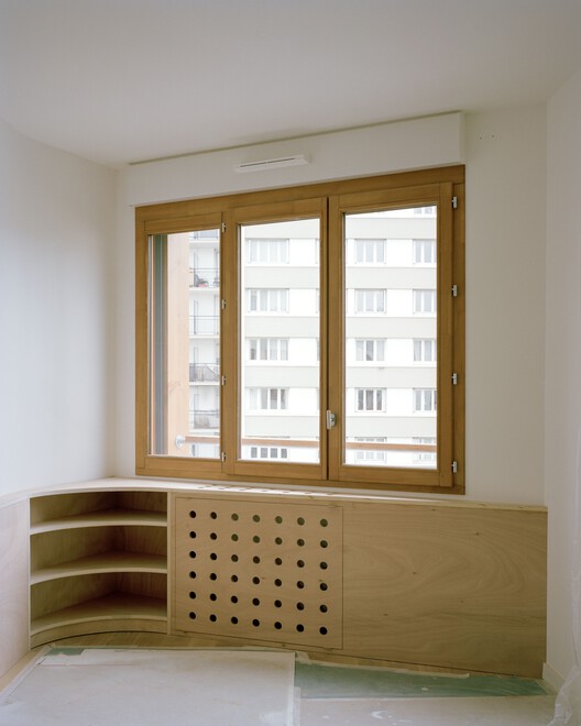 Montreuil Housing / minuit architectes - Interior Photography, Wood, Glass