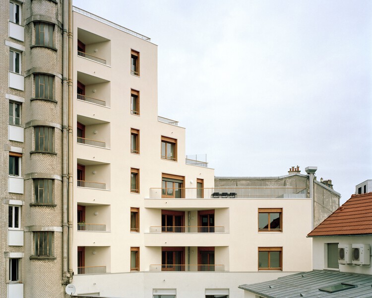 Habitação em Montreuil / minuit architectes - Fotografia de Exterior, Arquitetura Residencial, Fachada, Balcão