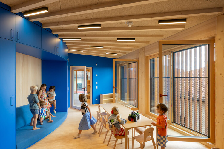 TU Münih Kinderoase Kreş / Kéré Mimarlık + HK Architekten - İç Mekan Fotoğrafçılığı, Ahşap