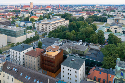 Munich Kinderoase Kindergarten / Kéré Architecture  + HK Architekten, Hermann Kaufmann + Partner ZT - Exterior Photography, Cityscape, Aerial View Photography