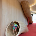Munich Kinderoase Kindergarten / Kéré Architecture  + HK Architekten, Hermann Kaufmann + Partner ZT - Interior Photography, Kindergarten
