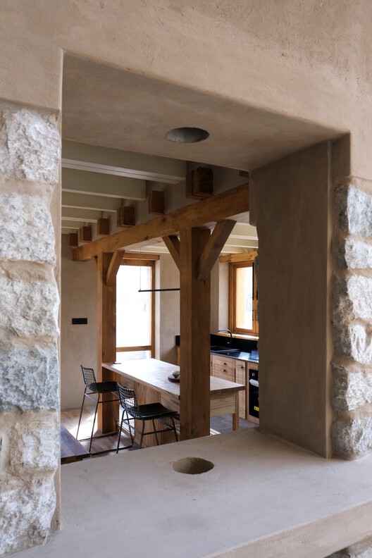 Gulzar’s Residence / Field Architects - Interior Photography, Wood, Lighting, Beam, Chair