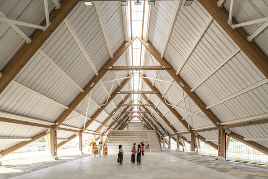 Villas de San Pablo Cultural Center, Barranquilla / ETHZ + Alejandro Restrepo Montoya - Interior Photography, Wood, Beam