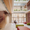 Centro Social Sants / Laos (Xavier Botet + Albert Saboya) - Fotografía de interiores, madera, sillas