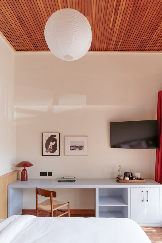 Céline & Lolo Hotel / Powerhouse Company Céline & Lolo Hotel / Powerhouse Company - Interior Photography, Wood, Lighting, Bedroom, Bed
