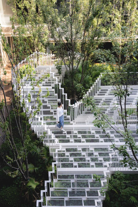Yanlord Arcadia Sunken Garden —— Lacy Steps / TROP : terrains + open space - Exterior Photography, Stairs, Garden