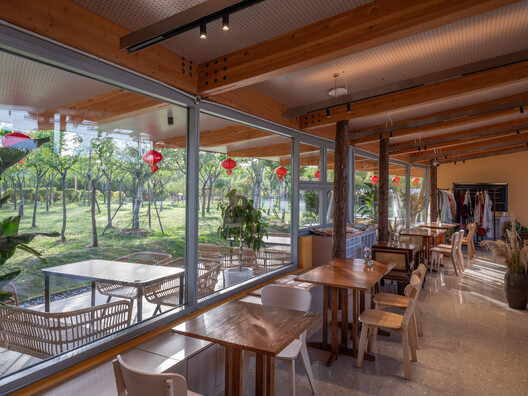 TBB Libraries – Hundred Flowers Park Libraries / Atelier Liu Yuyang Architects - Interior Photography, Dining room, Wood, Chair