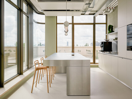 Design Hotels HQ  / RHO - Interior Photography, Kitchen, Wood, Table, Countertop, Chair