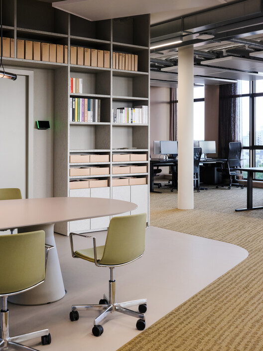 Design Hotels HQ  / RHO - Interior Photography, Closet, Table, Chair, Lighting, Shelving