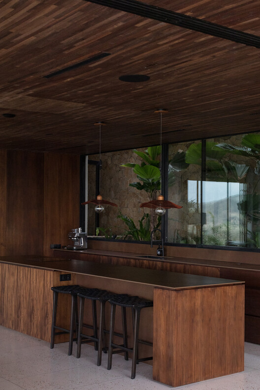 House Awasi / Caceres + Tous - Interior Photography, Kitchen, Wood, Table, Countertop, Chair