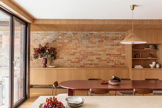 The Gentle House / the Stylesmiths The Gentle House / the Stylesmiths - Interior Photography, Kitchen, Wood, Brick, Lighting, Glass, Chair