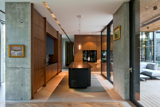 BBB House / Beczak / Beczak / Architekci BBB House / Beczak / Beczak / Architekci - Interior Photography, Kitchen, Wood, Door, Lighting, Glass, Chair, Countertop