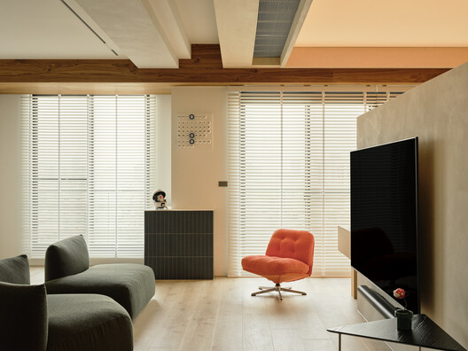Casa We / longwave studio - Fotografia de Interiores, Sala de Estar, Madeira, Sofá, Iluminação, Cadeira
