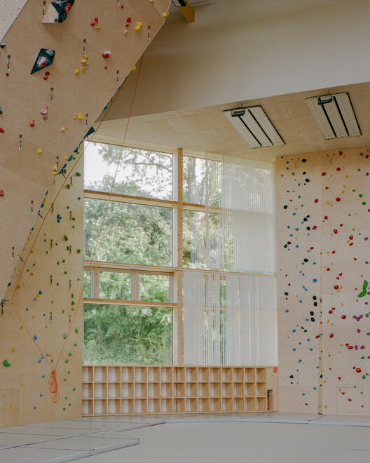Rebecca Cheptegei Sports Hall, Pantin / Atelier Ramdam - Interior Photography, Wood