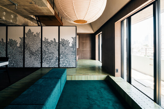 Drifting - Fusuma-e House and Studio / knof Drifting - Fusuma-e House and Studio / knof - Interior Photography, Wood, Lighting, Bedroom