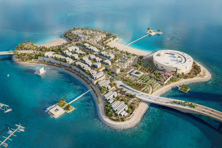 Herzog & de Meuron Unveils New Images of Lusail Museum on Qatar's Al Maha Island