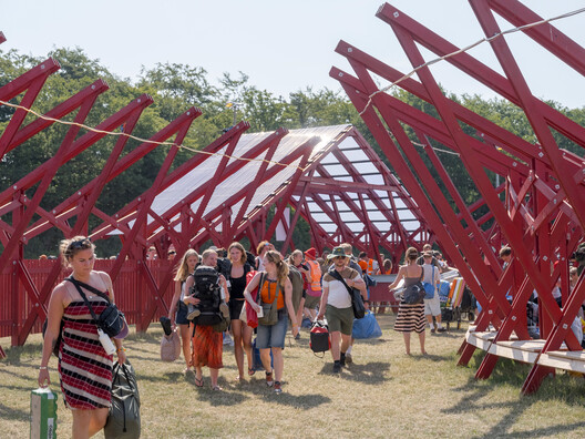 A Temporary Train Station for Roskilde Festival / Royal Danish Academy - Exterior Photography