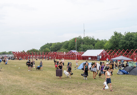 A Temporary Train Station for Roskilde Festival / Royal Danish Academy - Exterior Photography