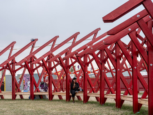 A Temporary Train Station for Roskilde Festival / Royal Danish Academy - Exterior Photography