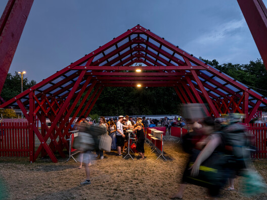 A Temporary Train Station for Roskilde Festival / Royal Danish Academy - Exterior Photography
