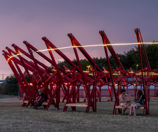 A Temporary Train Station for Roskilde Festival / Royal Danish Academy - Exterior Photography