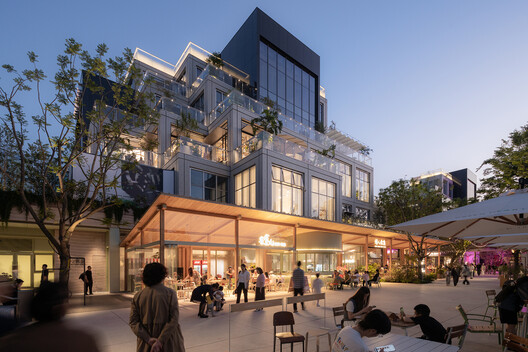 Green Heart Commercial Complex & A4X Art Center / E PLUS DESIGN Green Heart Commercial Complex & A4X Art Center / E PLUS DESIGN - Exterior Photography, Aerial View Photography