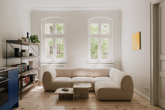 Apartment Interior within Poznań's Łazarz District / LBWA Apartment Interior within Poznań's Łazarz District / LBWA - Interior Photography, Living Room, Wood