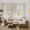 Interior de un apartamento en el barrio de Łazarz, Poznan / LBWA - fotografía interior, salón, madera