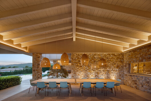 Mediterranean House / Dom Arquitectura  - Interior Photography, Dining room, Garden, Courtyard, Patio