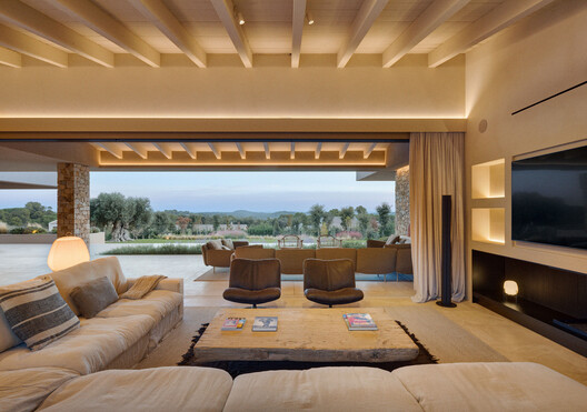 Mediterranean House / Dom Arquitectura  - Interior Photography, Living Room, Sofa, Chair