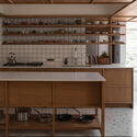 Remodelação Popocatépetl 35 / Studio Font - Fotografia Interior, Cozinha, Madeira, Bancada, Estantes