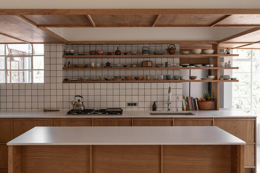 Refurbishment Popocatépetl 35 / Studio Font Refurbishment Popocatépetl 35 / Studio Font - Interior Photography, Kitchen, Wood, Countertop, Shelving