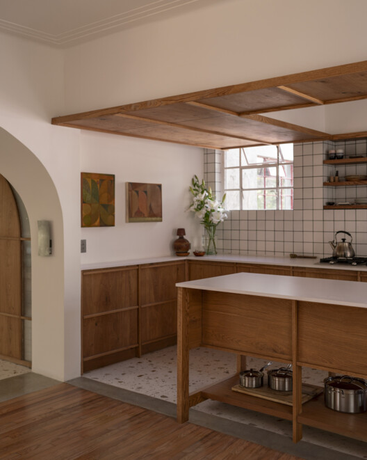 Refurbishment Popocatépetl 35 / Studio Font Refurbishment Popocatépetl 35 / Studio Font - Interior Photography, Kitchen, Wood, Countertop, Chair