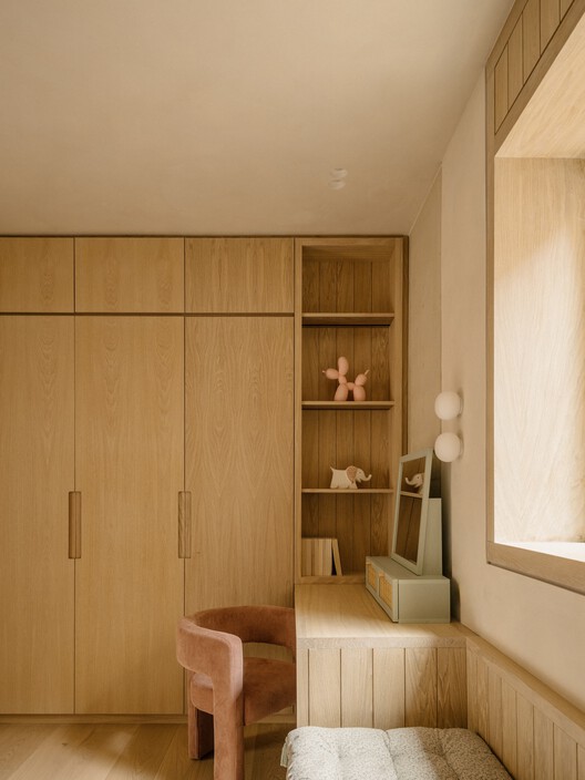Green Lodge / Stylus Architects Green Lodge / Stylus Architects - Interior Photography, Wood, Lighting, Bedroom, Shelving