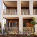 Racine Carrée Social Housing / rue royale architectes - Exterior Photography, Coliving, Balcony