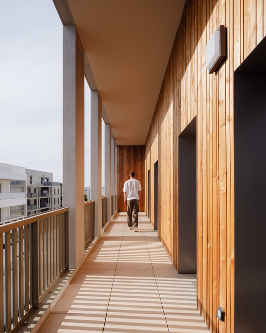 Racine Carrée Social Housing / rue royale architectes Racine Carrée Social Housing / rue royale architectes - Interior Photography, Wood