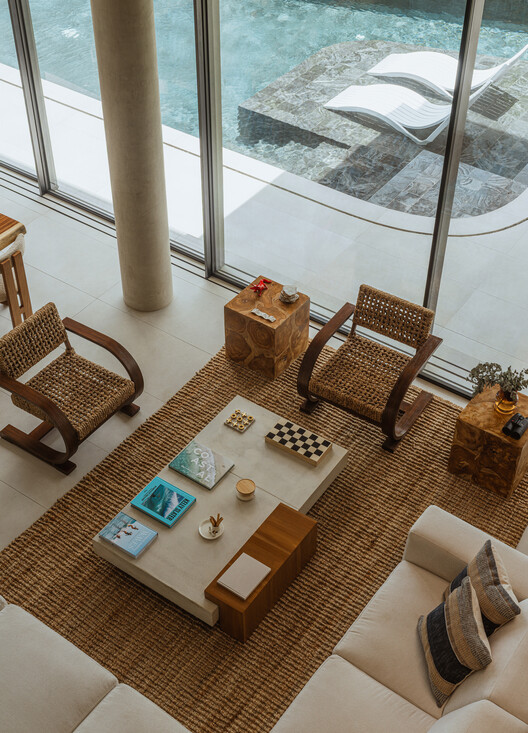 Kul-Nosara Residences / QBO3 Arquitectos Kul-Nosara Residences / QBO3 Arquitectos - Interior Photography, Living Room, Wood, Table, Sofa, Chair