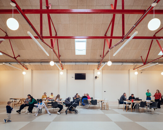 LifeLine Community Centre / Assemble LifeLine Community Centre / Assemble - Interior Photography, Stairs, Chair, Table