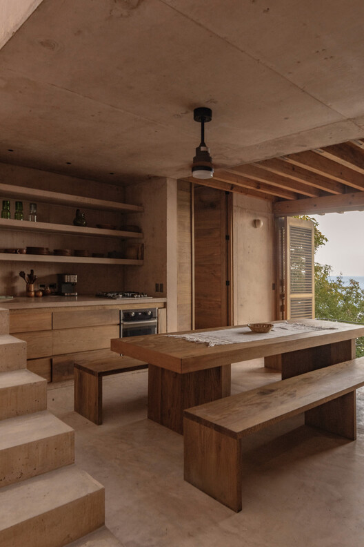 Casa Diez Pies / Studio Font Casa Diez Pies / Studio Font - Interior Photography, Kitchen, Wood, Chair, Beam