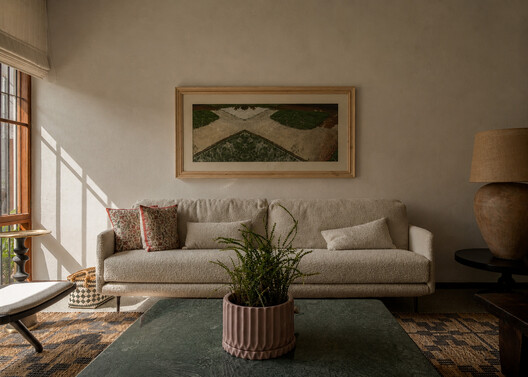 Ochre Residence / Thought Parallels Ochre Residence / Thought Parallels - Interior Photography, Living Room, Sofa