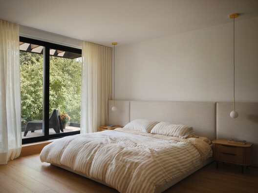 C+C House / Studio Maignan Architects - Interior Photography, Bedroom, Bed, Wood, Lighting