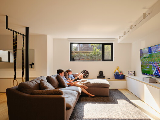 C+C House / Studio Maignan Architects - Interior Photography, Living Room, Sofa, Lighting, Shelving