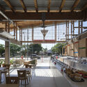 Heladería Auto-Servicio Veneciana Escalada / DRM Arquitectura - Fotografía interior, Comedor, Madera, Fijación Vigas