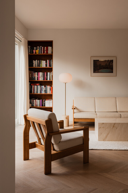 Modernist Harmony in a Historic Villa / LBWA Modernist Harmony in a Historic Villa / LBWA - Interior Photography, Closet, Wood, Chair