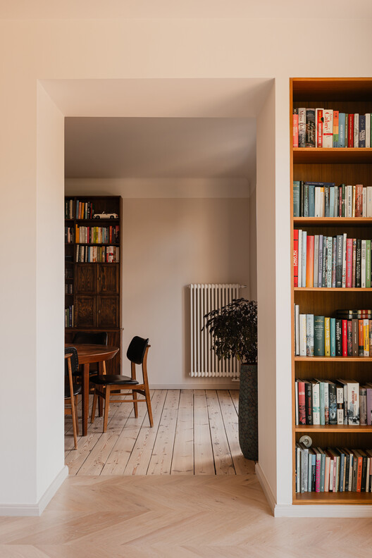 Modernist Harmony in a Historic Villa / LBWA Modernist Harmony in a Historic Villa / LBWA - Interior Photography, Closet, Shelving, Wood