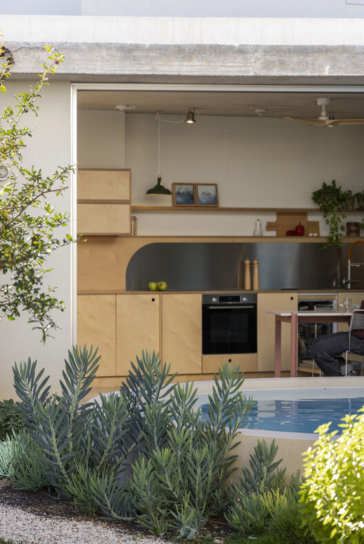 The Avlí Houses  / Ona i Ona Architecture and Design - Interior Photography, Kitchen, Wood, Countertop, Concrete