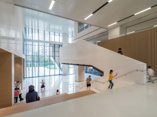 Luohu Library and Youth Activity Center  / Shenzhen Huahui Design + iDEA - Interior Photography, Stairs, Glass