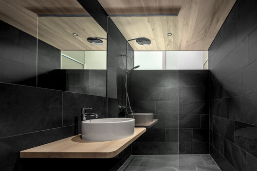 Vergalderie - Alpine Guesthouse and Gallery / Christian Tonko - Interior Photography, Bathroom, Sink, Countertop, Glass