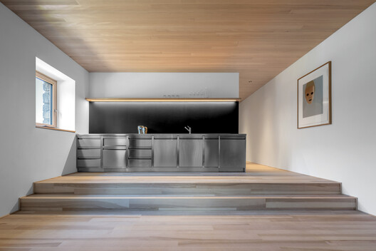 Vergalderie - Alpine Guesthouse and Gallery / Christian Tonko - Interior Photography, Kitchen, Wood